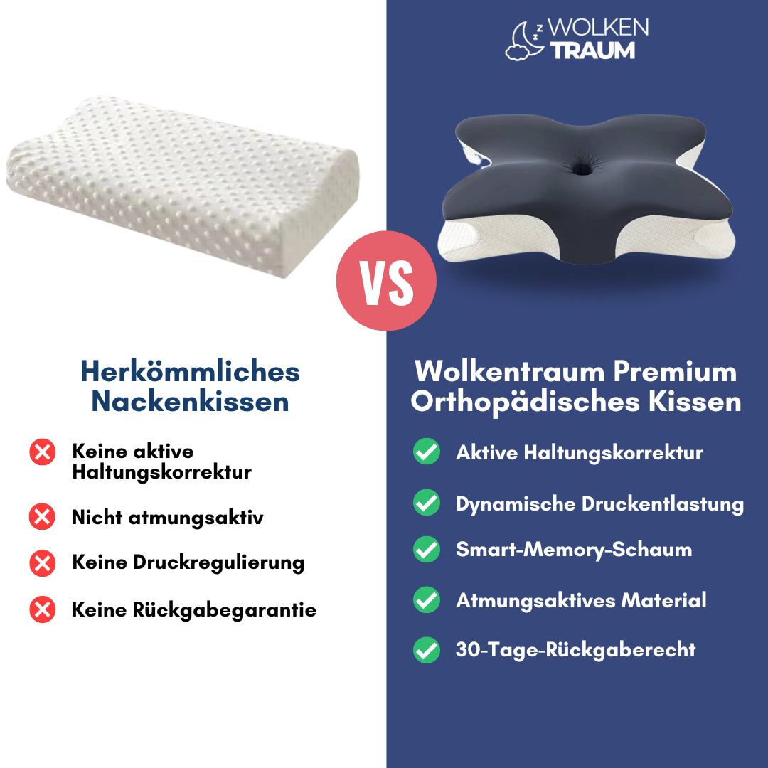 Dreammery "ErgoBalance" Orthopedic Memory Foam Pillow